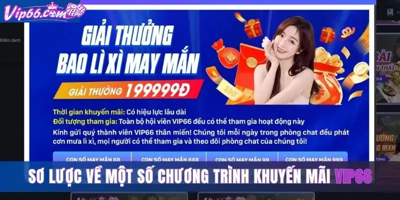 Một số chương trình khuyến mãi Vip66